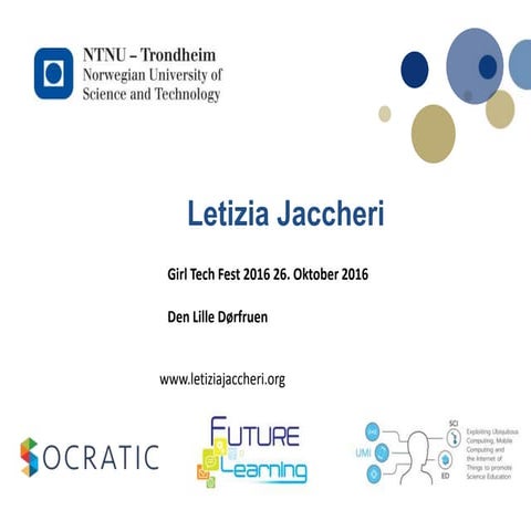 #Girltech #fest 2016 Letizia Jaccheri