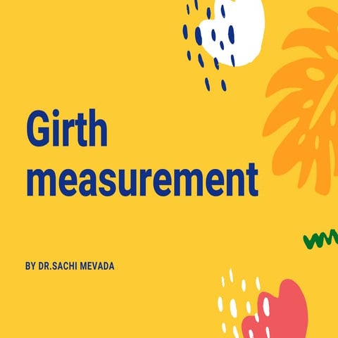 Girth measurement By Dr. Sachi mevada (Masters in Physiotherapy of Cardio-pul...