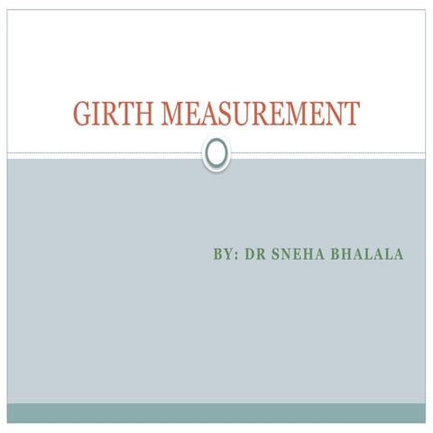 Comprehensive Guide to Girth and Chest Expansion Measurements in ...