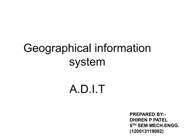 Geographic information system and remote sensing