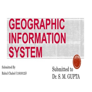 Geographic information system