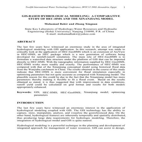 Gis based-hydrological-modeling.-a-comparative-study-of-hec-hms-and-the-xinan...