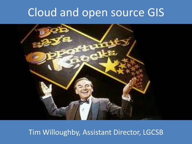 Gis   open source and cloud potentials