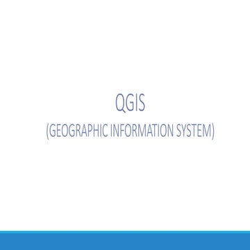 Geographic Information Systems GIS for BSIT