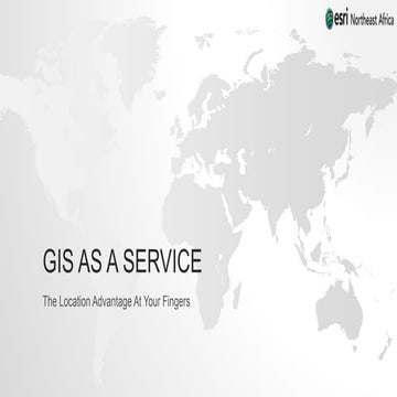 Gis as a service