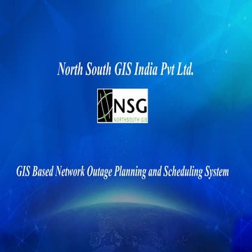 GIS based network outage planning and scheduling system