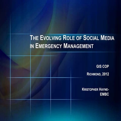 Spatial computing and social media in the context of disaster ...
