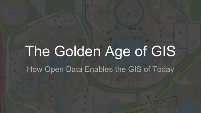 The Golden Age of GIS - Keynote for GIS day 2019