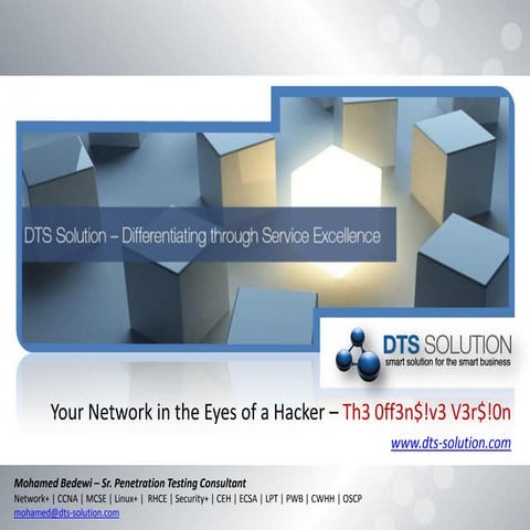 GISEC 2015 Your Network in the Eyes of a Hacker - DTS Solution