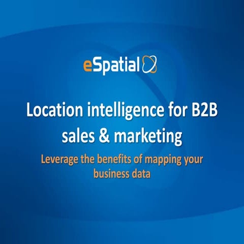 Location Intelligence for B2B Sales & Marketing