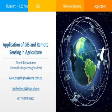 Geographic Information System for Bachelor in Agriculture Engineering