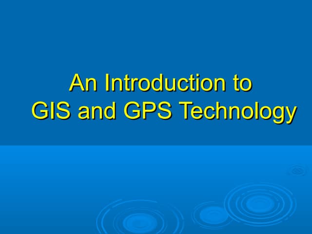 Gis gps