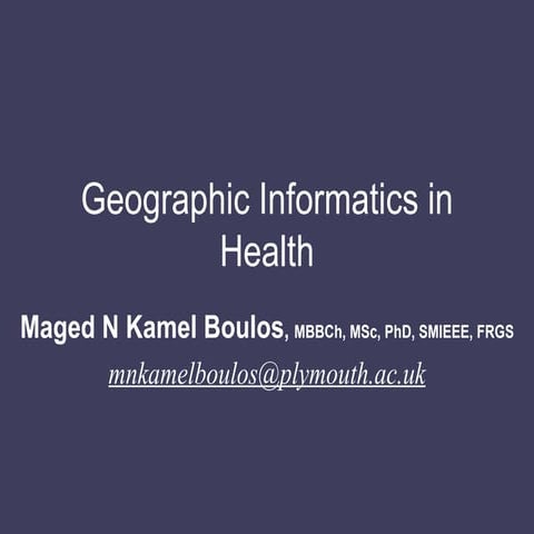 GIS in Health
