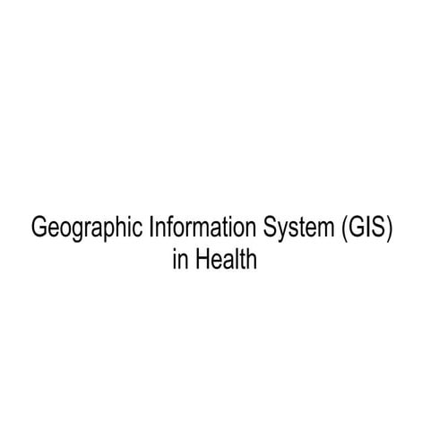GIS in Health