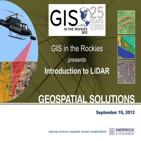 2012 Workshop, Introduction to LiDAR Workshop, Bruce Adey and Mark Stucky (Me...
