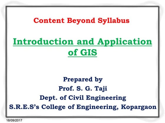 Introduction to GIS | PPT