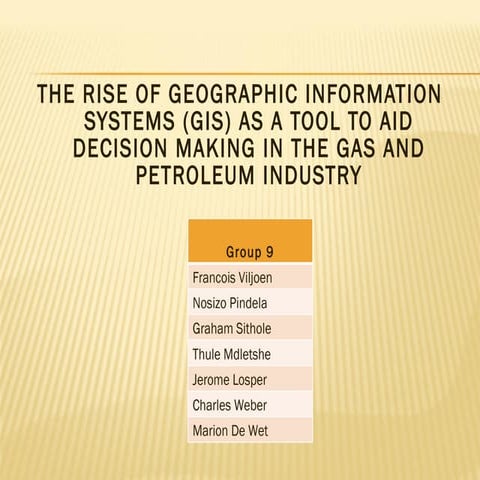 Geographic Information Systems in the Oil & Gas Industry
