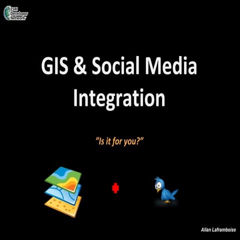Gis & Social Media Integration