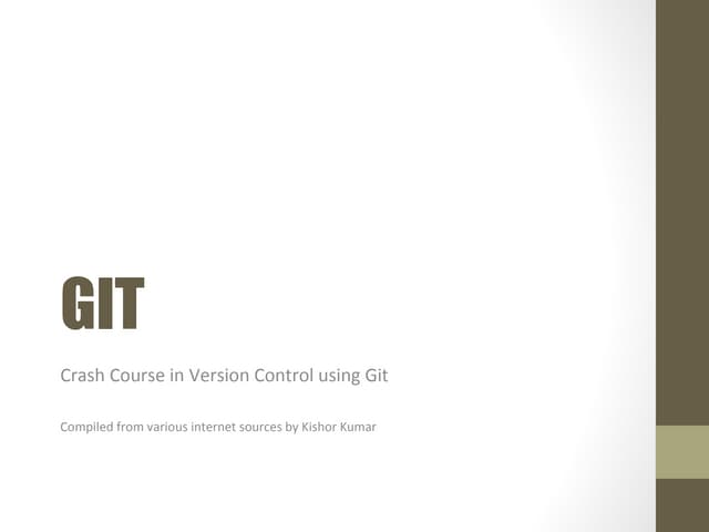 Git installation and configuration