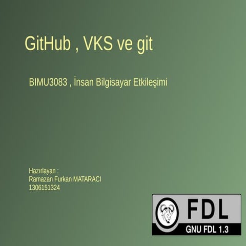 versiyon kontrol sistemleri , git , github