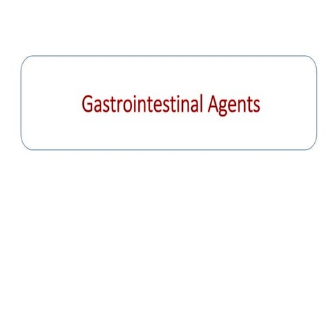 Gastrointestinal Agents