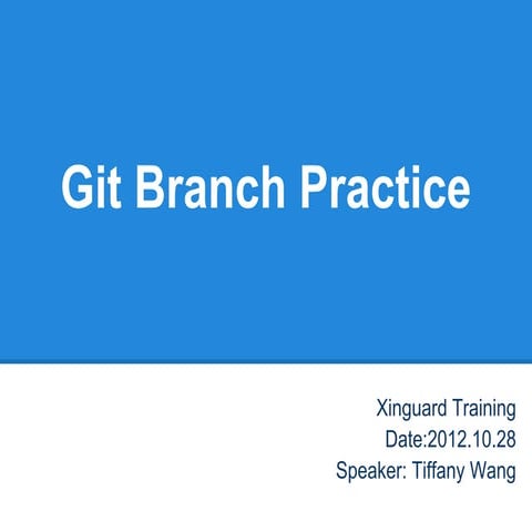 Git Branch Practice