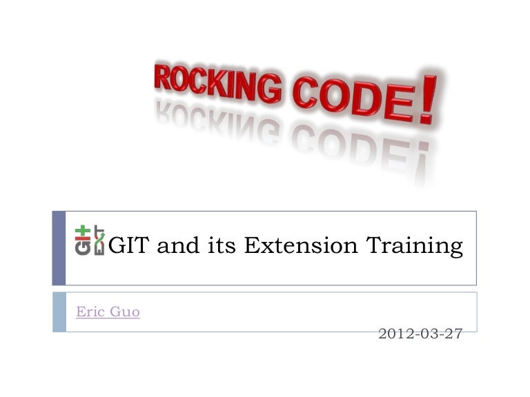 Git Extension Training