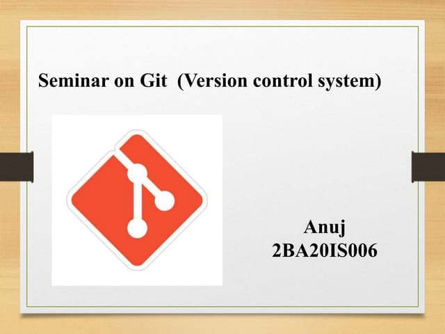 Git is a distributed version control system .