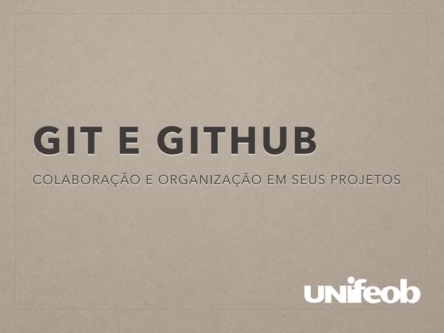Git e GitHub