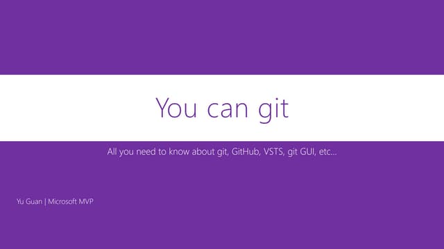 You can git