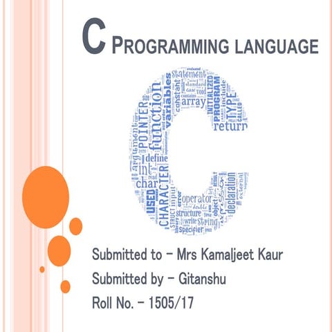 C Programming Language | PPTX | Programming Languages | Computing