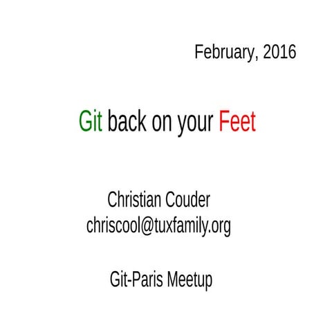 Git back on_your_feet