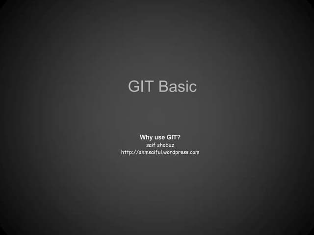 Git basic