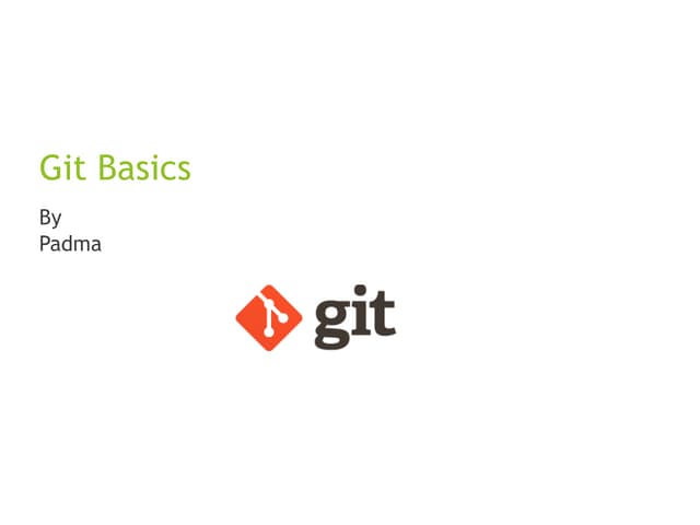 Git basics