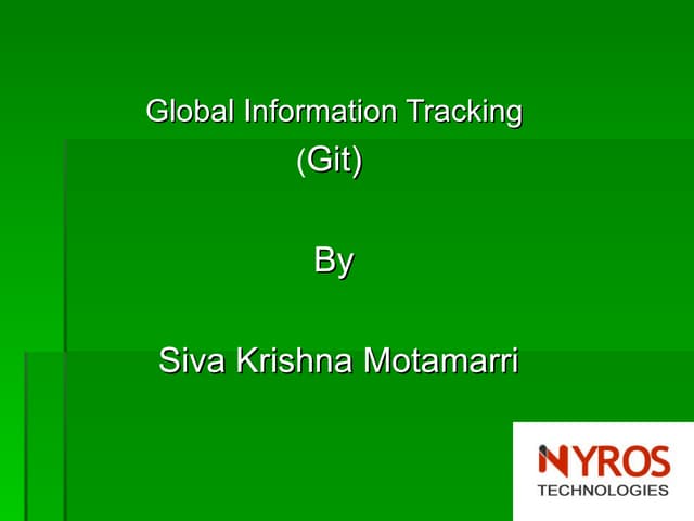 GIT By Sivakrishna