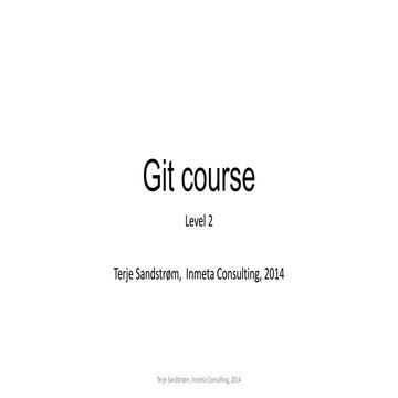 Git course   level 2