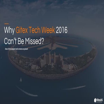 Gitex Technology Week 2016 - Hiteshi Technologies
