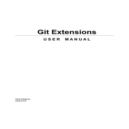 Git extensionsusermanual v09