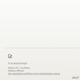 Git for the Android Developer