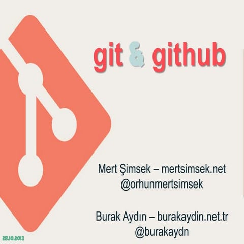 Git&Github - Android Developer Days 2013