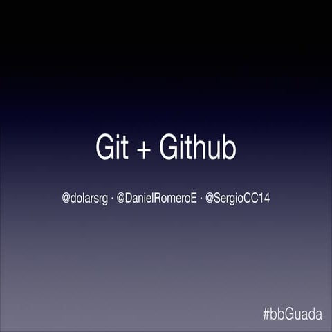 Sistema de control de versiones Github para desarrolladores | PPTX