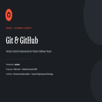 Introduction to github slideshare | PPTX
