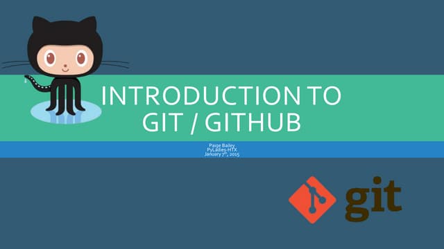 Introduction to Git / Github