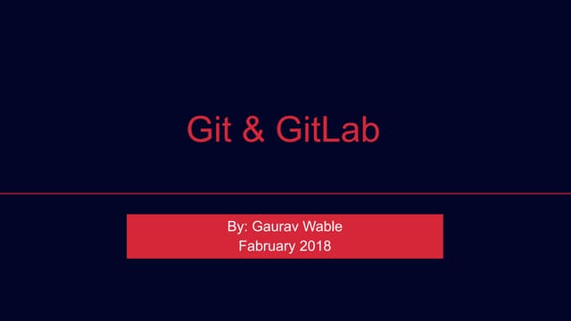 Git & GitLab