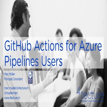 DWX 2023 - GitHub Actions für Azure-DevOps-Pipelines-Benutzer