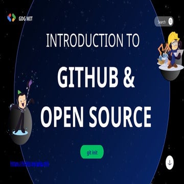 GitHub and Open Source - GDGoC MIT Anna University