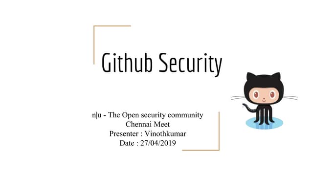 Github security   bug bounty hunting