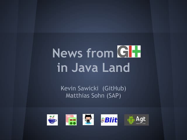 News from Git in Java Land