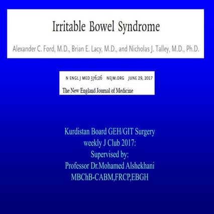 GIT J Club IBS NEJM17.