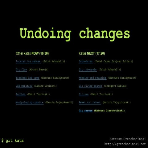 Gitkata undoing changes
